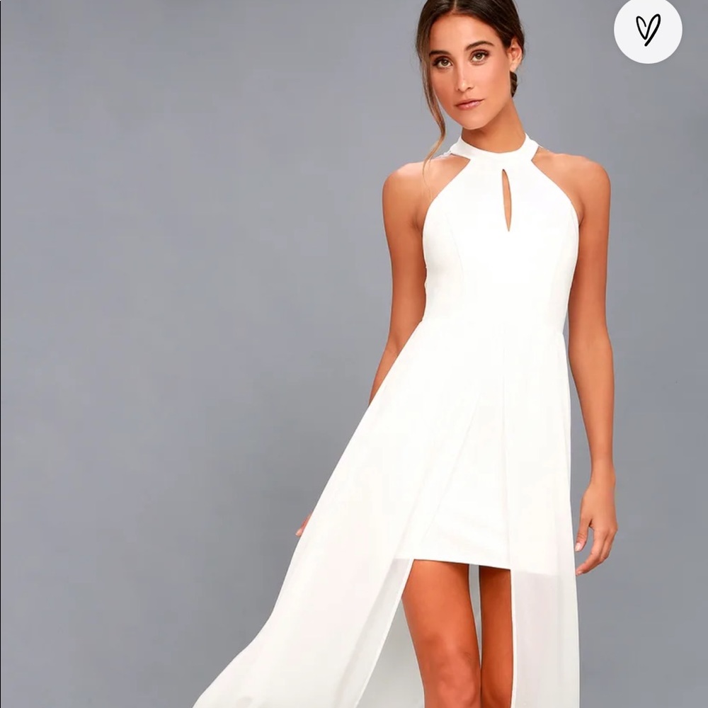 Lulus my beloved white lace maxi dress